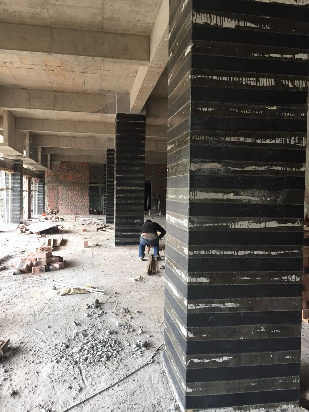 台州碳纤维加固混凝土柱施工